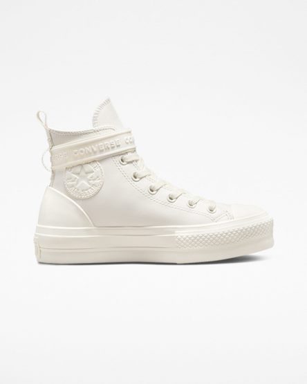 Women's Converse Chuck Taylor All Star Lift Leather Hike High Top Platform Shoes White | AU 5C984W